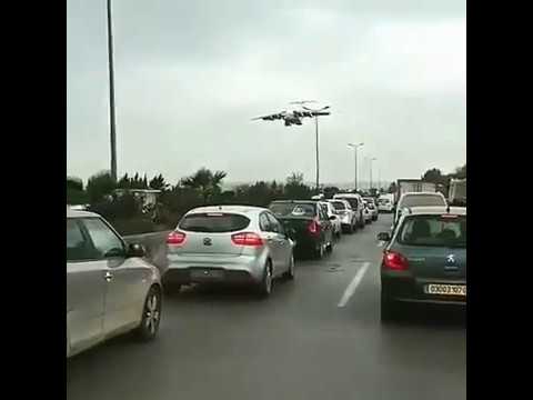 لحظات قبل كارثة طائرة بوفاريك فيديو حقيقي