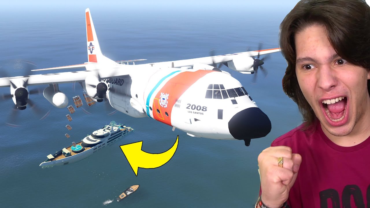 JOGANDO GTA 5 COMO UM SALVA-VIDAS DE AVIÃO!! (Incrível)
