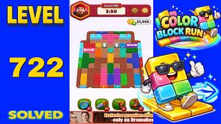 Color Block Run – Level 722 | Walkthrough