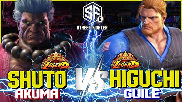 SF6 ▰ Shuto (Akuma) Vs Higuchi (Guile) ▰ Street Fighter 6 High Level Gameplay Pro
