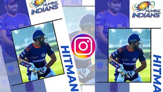 Rohit Sharma instagram story idea | Mumbai Indians New Instagram Story | mumbai indians status