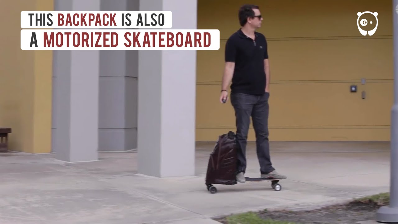 This Backpack Is Also An Electric Skateboard YouTube