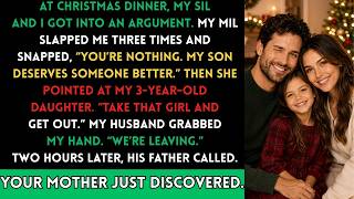 My Mother-in-Law Slapped Me at Christmas—Two Hours Later, She Discovered the Truth