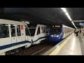 Metro de Madrid: Cruce de doble 8000 1a y 9000 en Gregorio Marañón L10.