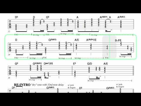 ERIC CHURCH ● Just Like Jesus Does [ Isolated Guitar 1 + TAB ]