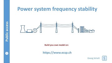 Power system frequency stability demo [circuit simulator]