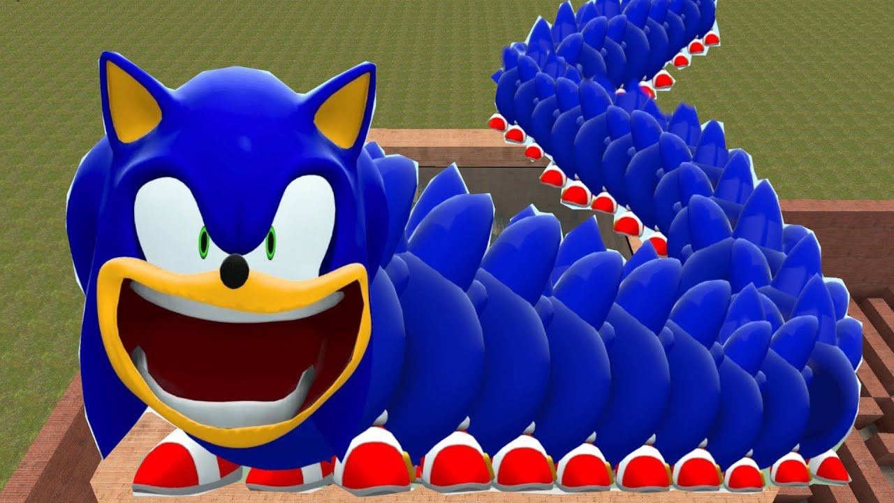 I FOUND NEW ROBLOX HUNGRY SONIC WORM in Maze Garry's Mod
