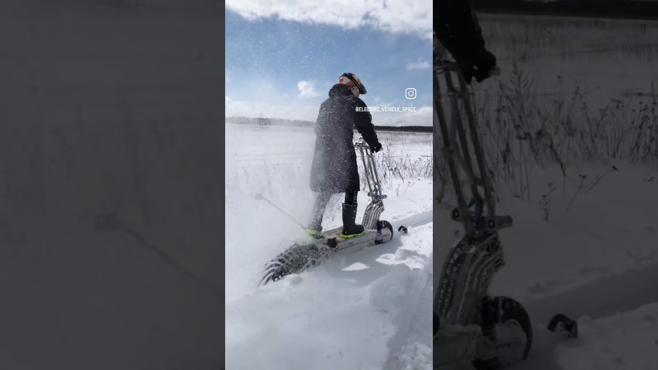 VOSTOK Monster in the Snow #shorts #electric #ev #bikelife #speed #ebike #diy #power #scooter
