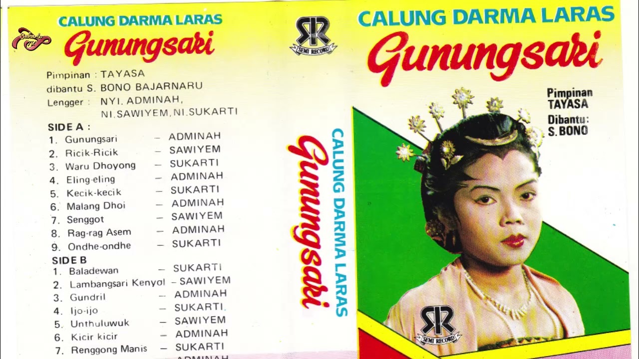 LAGU-LAGU  KLASIK CALUNG BANYUMASAN TEMPO DOELOE - GUNUNGSARI: lengger Adminah