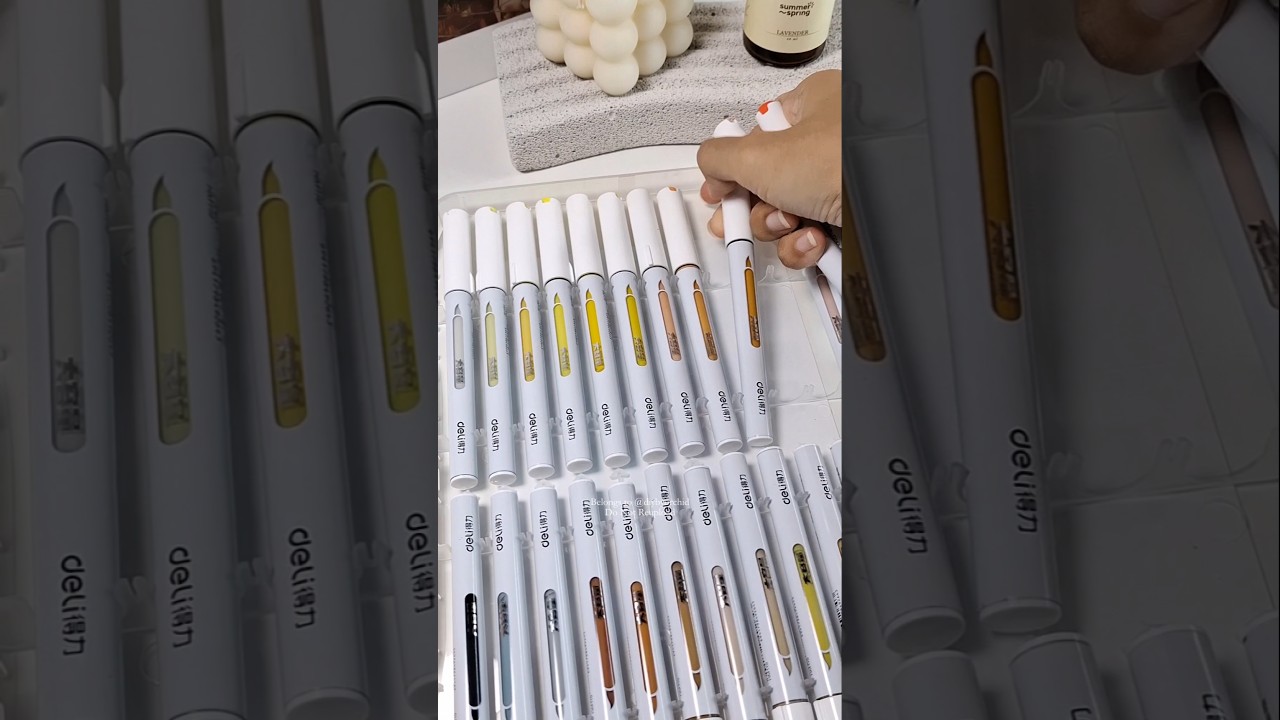 Swatch Acrylic Marker from Finenolo Yellow Orange Shade