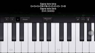 Sanu Ek Pal (RAID) | Rahat Fateh Ali Khan | Piano Tutorial