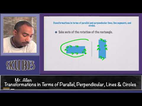 Transformations in Terms of Parallel and Perpendicular Lines, Line Segments and Circles