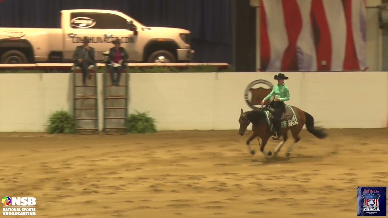 2021 Quarter Horse Congress Reining Open Futurity Julia Rochelli on Rumor Round Town