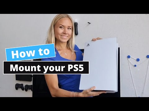 How to mount your PlayStation 5 (PS5) on the wall in the Super Slim Wall Mount by FLOATING GRIP