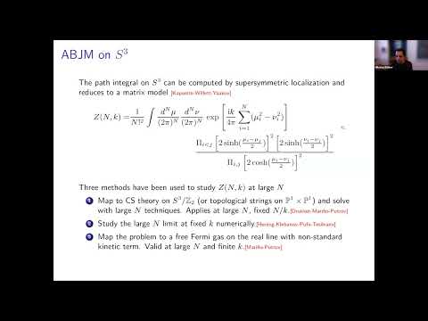 Видео: Nikolay Bobev, Large N Partition Functions, Holography, and Black Holes