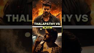 Thalapathy vs Ajith #trending #shorts #viral #thalapathy #ajith #goat #leo #og #music #explore