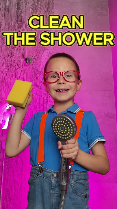 Learn to Clean the Bathroom! 🧽 #kids #learn