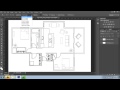 Adobe Photoshop CS6   Rendering a Floor Plan   Part 2   Walls and Layers