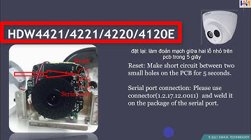 Cách “Reset Default” Camera IP Của Dahua Bằng Phần Cứng/Reset Default Dahua IP Camera with Hardware