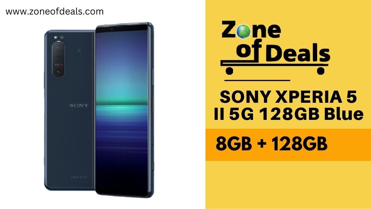 SONY - Sony Xperia 5 II 5G (XQ-AS72) ［Blue］ Sony Xperia 5 V 5G XQ-DE72 Dual Sim 256GB Blue (8GB RAM