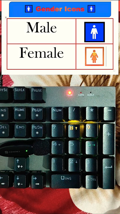Gender icons symbol in ms word// #shorts #word #short #symbols