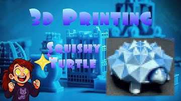 Squishy Turtle Fidget Toy - 3D Print Timelapse