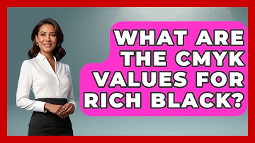 What Are The CMYK Values For Rich Black? - Graphic Design Nerd