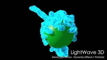 LightWave 3D: Demo Sputter scene rendered