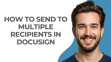 How to Send to Multiple Recipients In Docusign - GUIDE!
