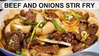 BEEF AND ONIONS STIR FRY | Quick, Juicy and Tender Recipe