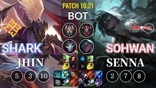 EM Shark Jhin vs KT SoHwan Senna Bot - KR Patch 10.21