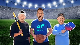 We Became Dude Perfect for a Day: 1v1v1 Park Sports Battle