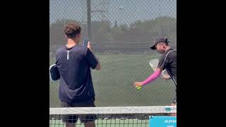 Quang Duong learn pro level pickleball tips from Tanner Tomassi , renowned Pickleball Player.