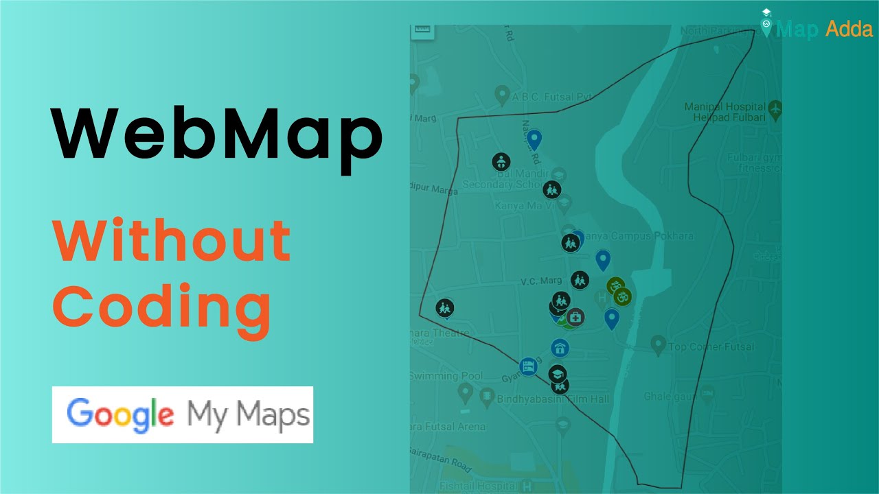How to make a simple web map without coding? | Google My Maps | Map ...