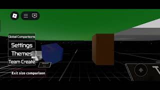 Size comparison ROBLOX (game name: Size comparison creator MADE BY ME )