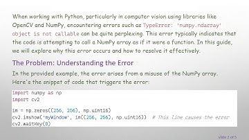 Understanding the TypeError: 