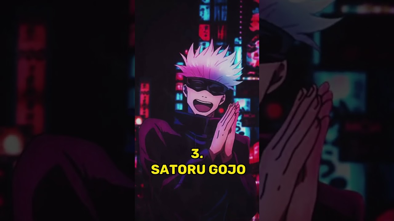 Top 5 smartest characters in JJK #gojo #anime #shorts #jjk #top10