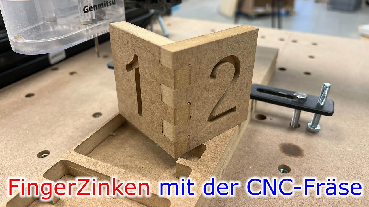 Essgerät Mit Zwei Oder Mehr Zinken Finger-Zinken mit der CNC-Fräse - YouTube