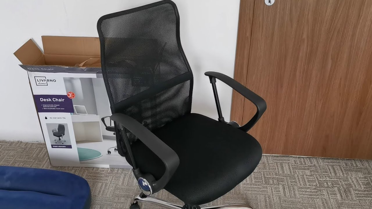 Livarno Home Desk Chair (from Lidl) - assembly and review - YouTube