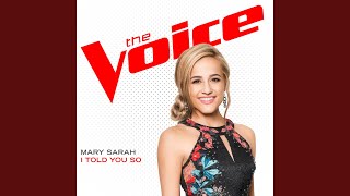 I Told You So (The Voice Performance)