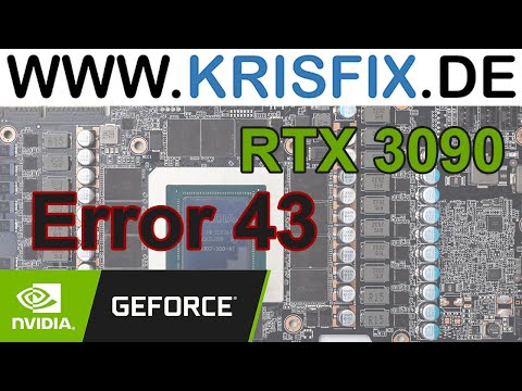 MSI RTX 3090 graphics card Repair [Error code 43] #nvidia #gpurepair