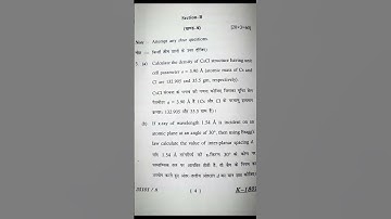 Solid state physics question paper 2024 Lucknow University #pyq #pyqs #physics #lucknowuniversity