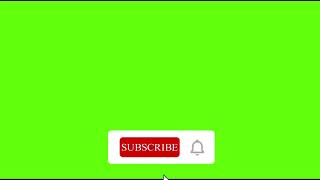 Subscribe Button With Bell Icon Lower Third No copyright, Green Screen Effect