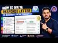 How to write a response letter to reviewer and editor comments?