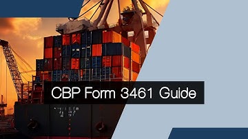 Simplified Instructions: Completing Your CBP Form 3461 Entry Summary