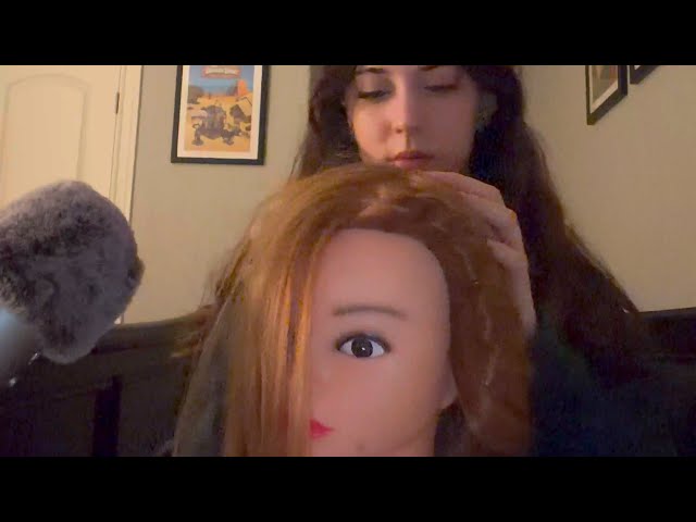 ASMR ~ Honest Friend Checks You For Lice (soft speaking, hair play, background storm sounds)