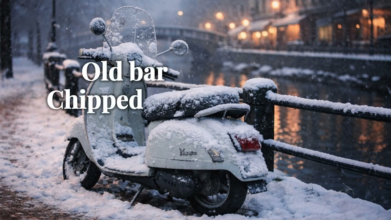 Snow on the Vespa- Lyrics video