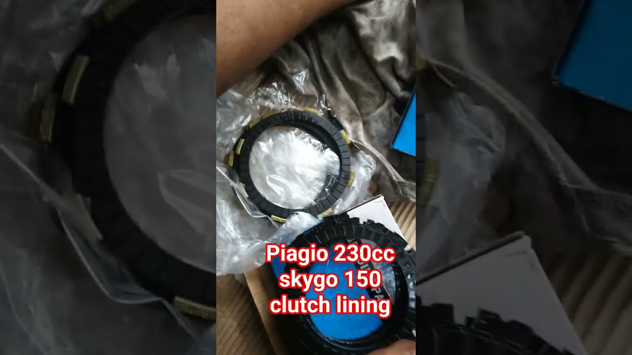 clutch lining replacement Piaggio 230cc 