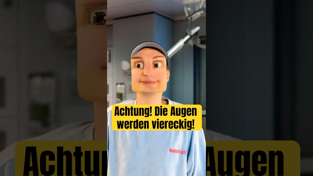 Wenn man zu viel ZOCKT werden die Augen VIERECKIG!