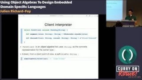 ien Richard Foy Using Object Algebras To Design Embedded Domain Specific Languages Curr